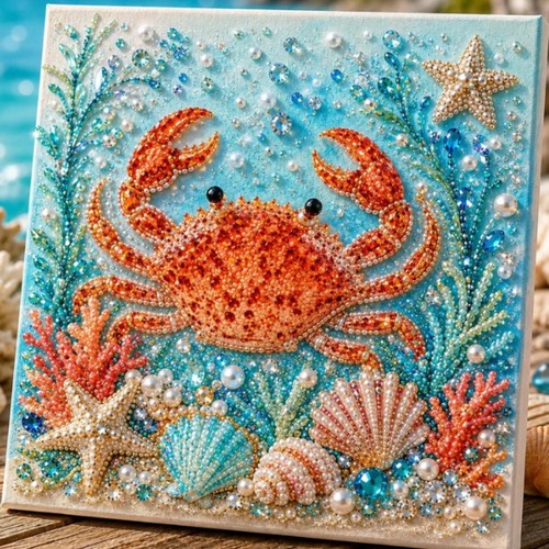 Ocean theme pearl art diy - pearl,