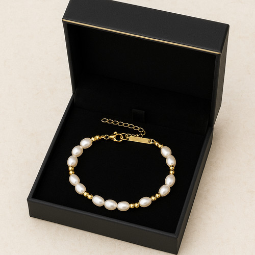 Pearl bracelet white - bracelet,