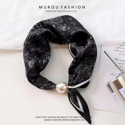 Pearl magnetic clasp - pearl, scarf