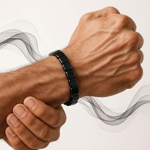 Natural hematite beaded men - hematite,
