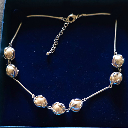 Silver cable chain necklace - chain,