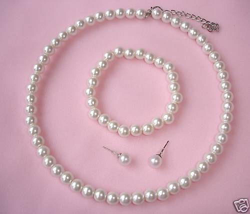 Cream faux pearl - ,