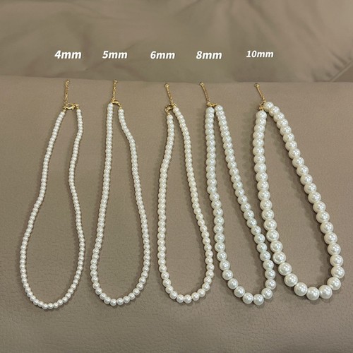 Natural white 8mm freshwater - white,