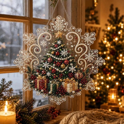 Christmas pearl diamond art - christmas,