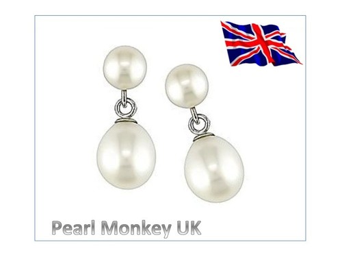 Pearl stud drop - pearl,