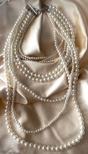 Zara long pearl neclase - pearl,
