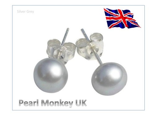 Genuine freshwater pearl stud - pearl,