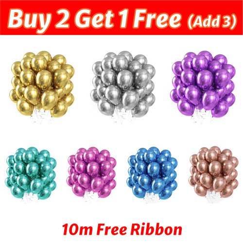 Chrome balloons metallic - chrome,