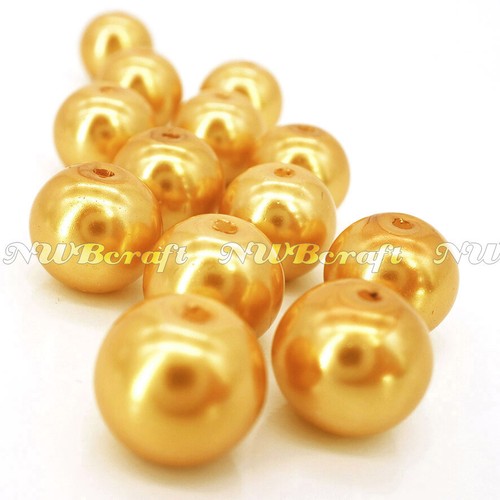 Glass pearl beads 4mm 6mm - beads,