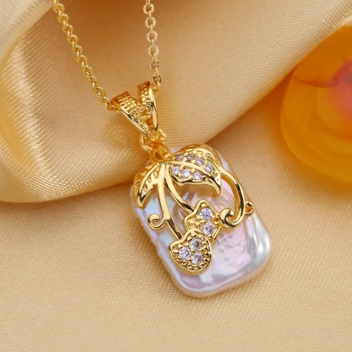 Necklace baroque freshwater - necklace,