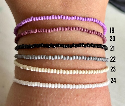 2mm seed bead bracelet - 2mm,