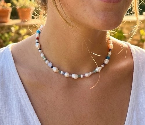 Freshwater pearl necklace - freshwater,