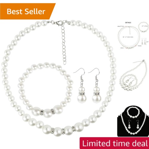 Faux pearl jewelry - faux, set