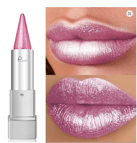 Pearl shimmer lipstick - shimmer, for