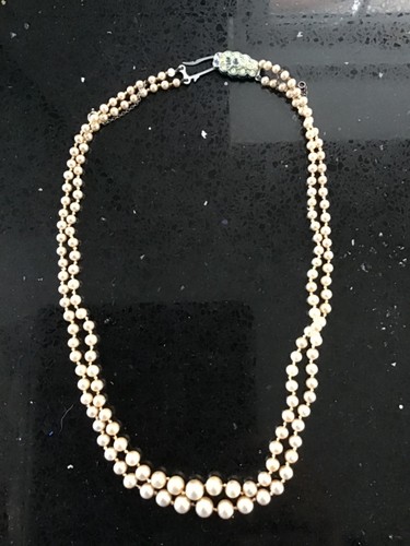 Vintage 1950s faux pearl - faux,