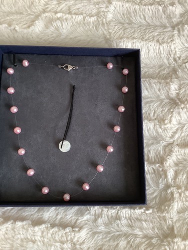 Lara floating pearl necklace - floating,