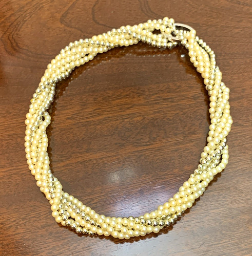Beaded statement necklace - beaded,