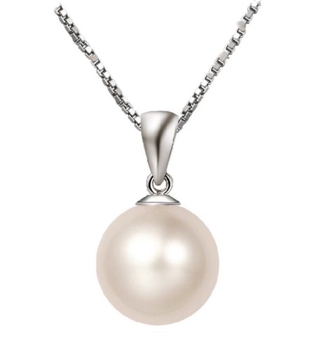 Stunning pearl pendant chain - pearl,