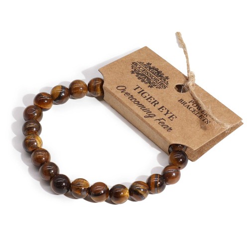 Power bracelet tiger eye - -,