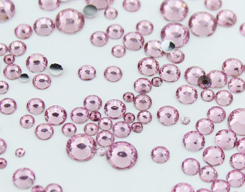 Mixed flat back pearls - flat,