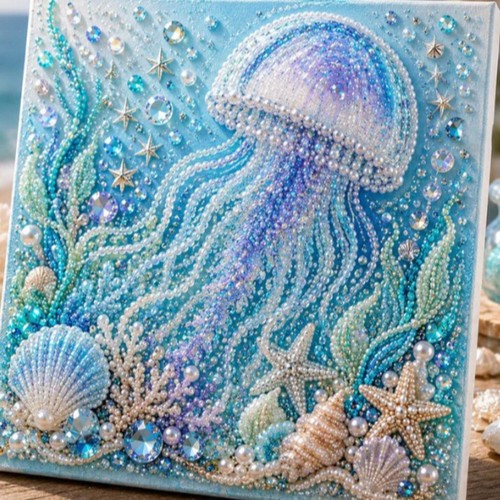 Ocean theme pearl art - ocean,