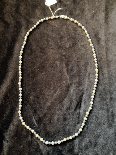 Imitation pearl and silver - pearl,