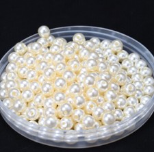 50-500 Cream White Faux Pearl