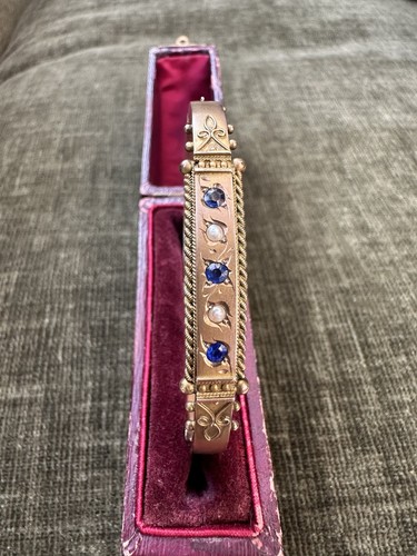 Carat gold antique sapphire - 9,