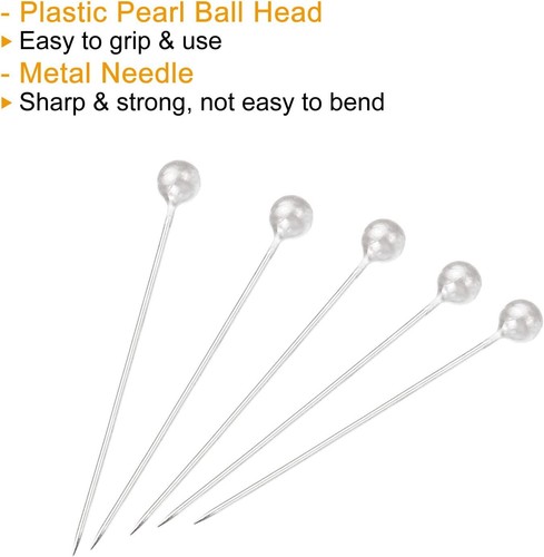 Sewing pins multicolor head - pins,