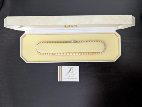 Vintage lotus simulated pearl - vintage,