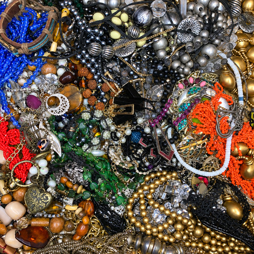 Vintage costume jewellery job - vintage,