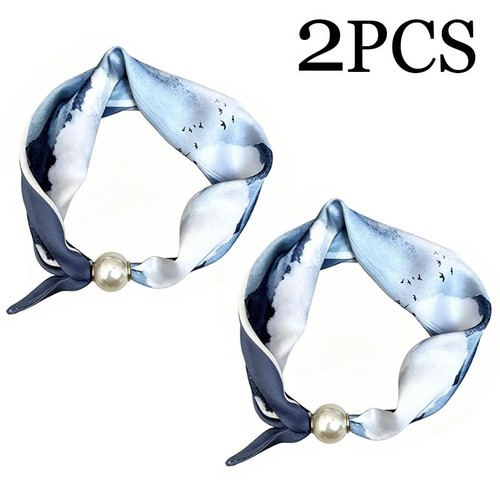 Pearl magnetic clasp scarf - magnetic,
